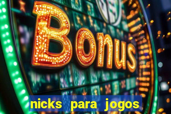 nicks para jogos de tiro